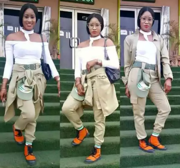 Check Out How This Former Beauty Queen Rocked Her NYSC Uniform